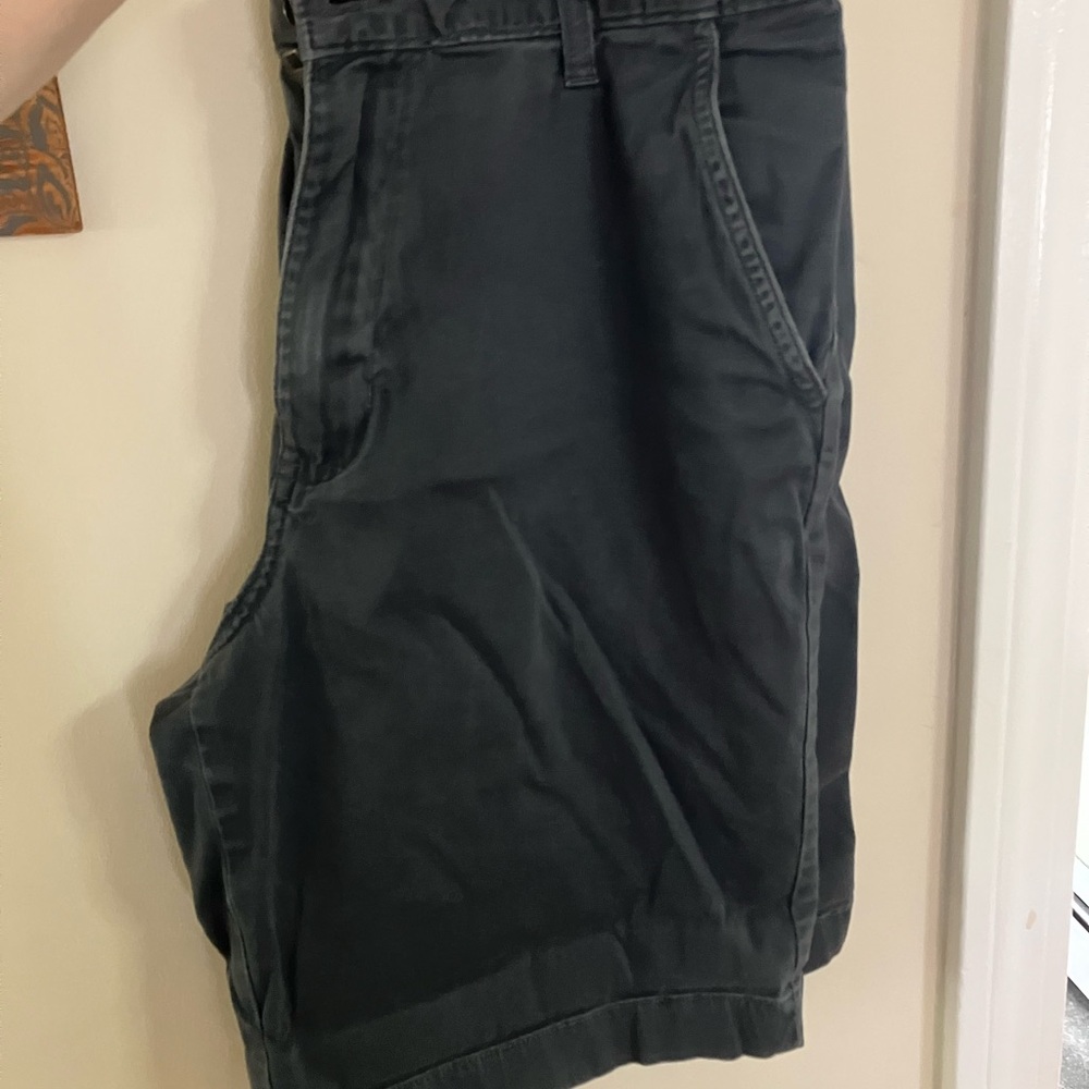 George Black Flat Front Shorts